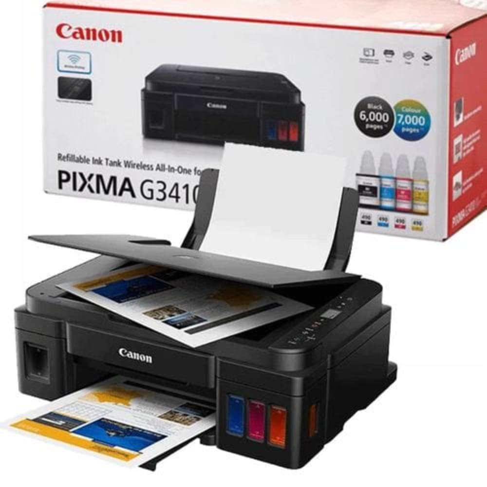 CANON Pixma G3410 Ink Tank ; (INK GI-490 BK|C|M|Y)