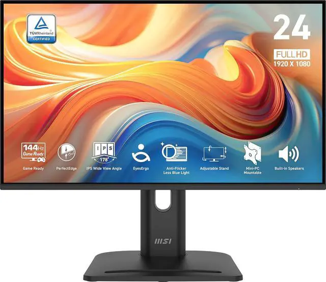24" MSI IPS Monitor PIVOT MP245PG E2 144Hz 1ms Multimedia DP