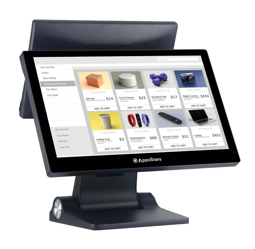 AP-F7-G10 ; NEW , Metal Case + L6-B Foldable Metal Stand , . 15.6" Capacitive Foldable Touch Screen | Resolution: 1366*768 ; . Second Display: 11.6" non-touch LCD | Resolution: 1366*768 ; . CPU: Intel Core i7 (10th Generation) ; . Hard Disk Driver: 256GB SSD ; . Memory: 8GB DDR4 RAM ; . Wi-Fi , Speaker built-in ; . Operating System: Win 11 ; . 1*LAN+1*COM+6*USB ; . Power Supply: DC 8A ; . Color: Full Black