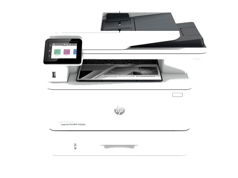 HP Laserjet M4103fdw mfp ; (Supplies : W1510A)